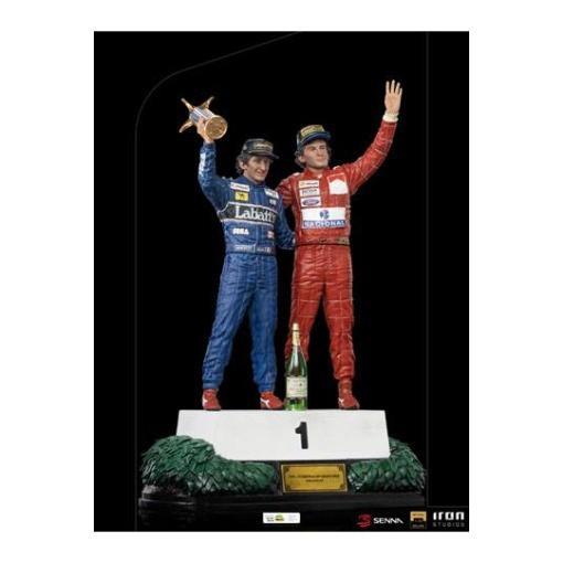 Ayrton Senna Estatua 1/10 Deluxe Art Scale Alain Prost & Ayrton Senna (The Last Podium 1993) 27 cm