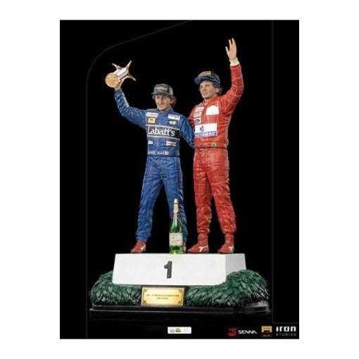 Ayrton Senna Estatua 1/10 Deluxe Art Scale Alain Prost & Ayrton Senna (The Last Podium 1993) 27 cm