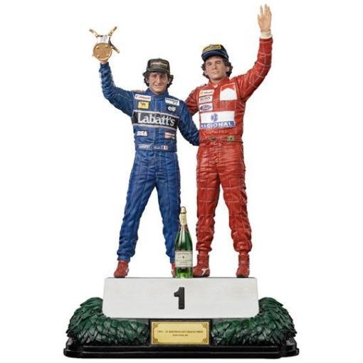 Ayrton Senna Estatua 1/10 Deluxe Art Scale Alain Prost & Ayrton Senna (The Last Podium 1993) 27 cm