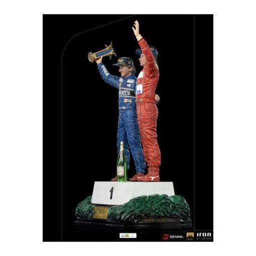 Ayrton Senna Estatua 1/10 Deluxe Art Scale Alain Prost & Ayrton Senna (The Last Podium 1993) 27 cm