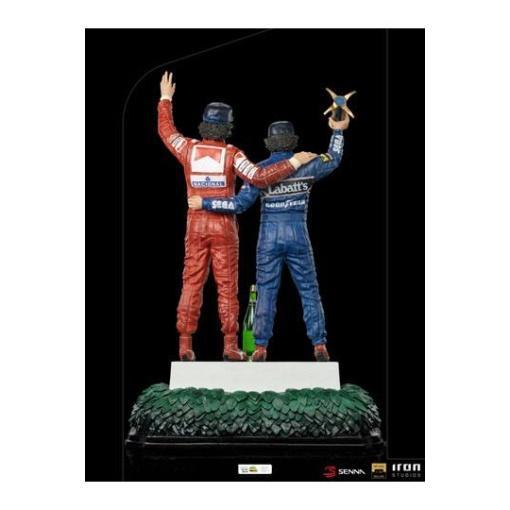 Ayrton Senna Estatua 1/10 Deluxe Art Scale Alain Prost & Ayrton Senna (The Last Podium 1993) 27 cm