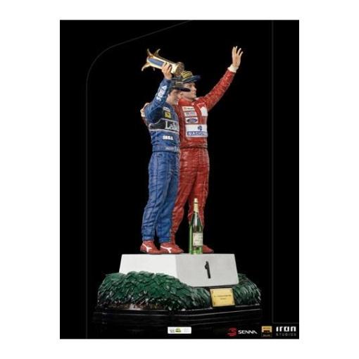 Ayrton Senna Estatua 1/10 Deluxe Art Scale Alain Prost & Ayrton Senna (The Last Podium 1993) 27 cm