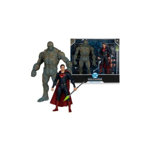 Batman v Superman: El amanecer de la justicia DC Multiverse Pack de 2 Figuras Mega Doomsday & Superman