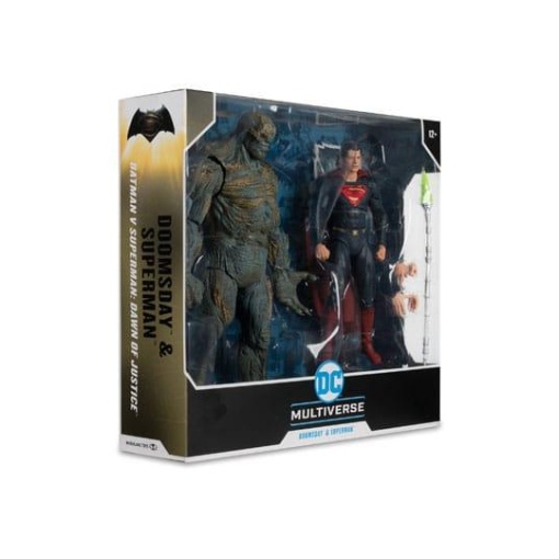 Batman v Superman: El amanecer de la justicia DC Multiverse Pack de 2 Figuras Mega Doomsday & Superman