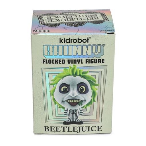 Beetlejuice Beetlejuice Figura Vinyl hunny Flocked Beetlejuice Striped Suit 10 cm