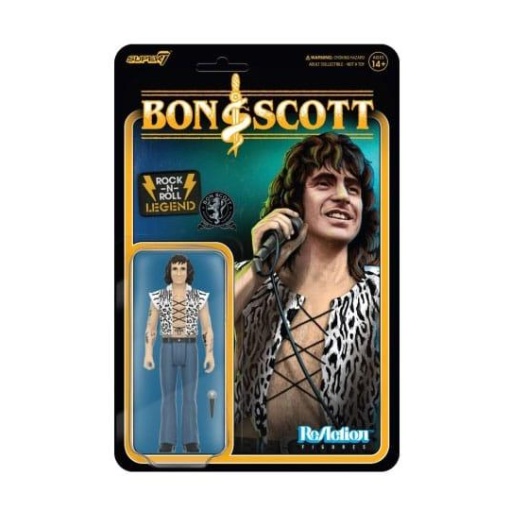 Bon Scott Figura ReAction Wave 02 Bon Scott (Leopard Print) 10 cm