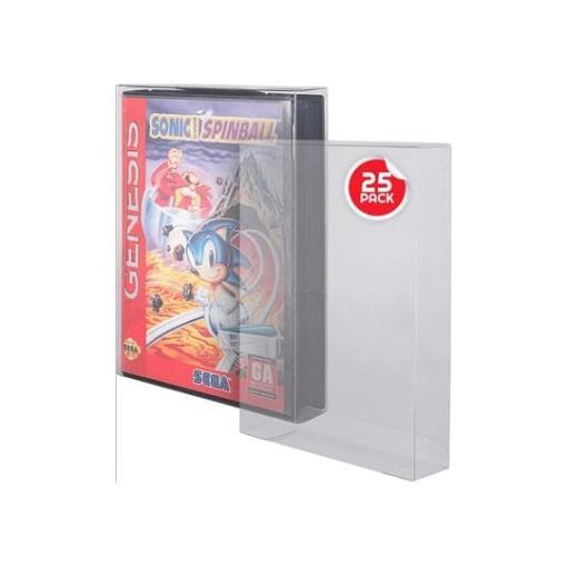 Caja de PET pack de 25 Protector para Sega Genesis Games