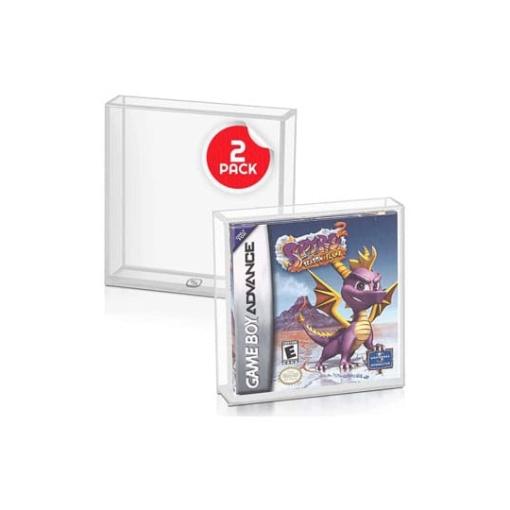 Caja de acrílico pack de 2 Protector para Gameboy/Gameboy Advance Games