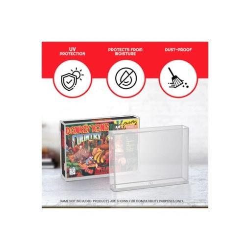 Caja de acrílico pack de 2 Protector para SNES/N64 Games