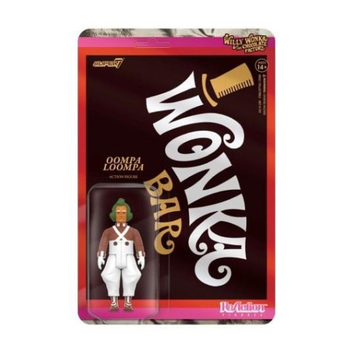 Charlie y la fabrica de chocolate (1971) Figura ReAction Wave 03 Oompa Loompa 10 cm