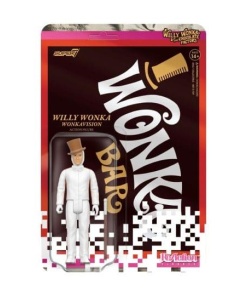 Charlie y la fabrica de chocolate (1971) Figura ReAction Wave 03 Willy Wonka (White Suit) 10 cm