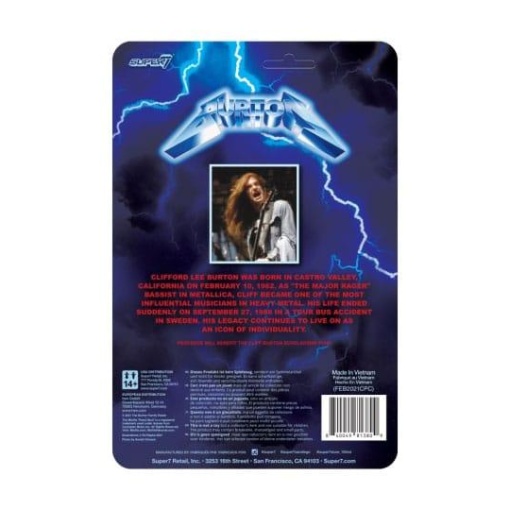 Cliff Burton Figura ReAction Wave 01 Cliff Burton 10 cm