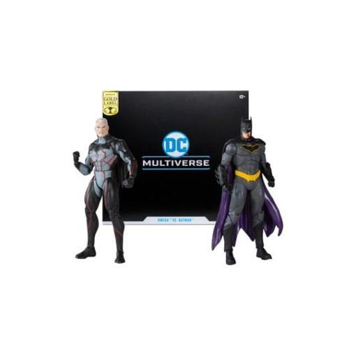 DC Collector Figuras Paquete de 6 Omega (Unmasked) & Batman (Bloody)(Gold Label) 18 cm - Embalaje dañado