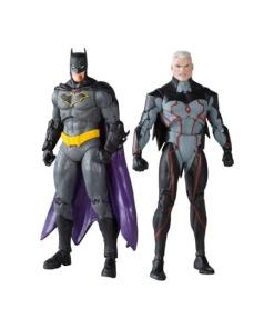 DC Collector Figuras Paquete de 6 Omega (Unmasked) & Batman (Bloody)(Gold Label) 18 cm - Embalaje dañado