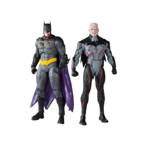 DC Collector Figuras Paquete de 6 Omega (Unmasked) & Batman (Bloody)(Gold Label) 18 cm - Embalaje dañado