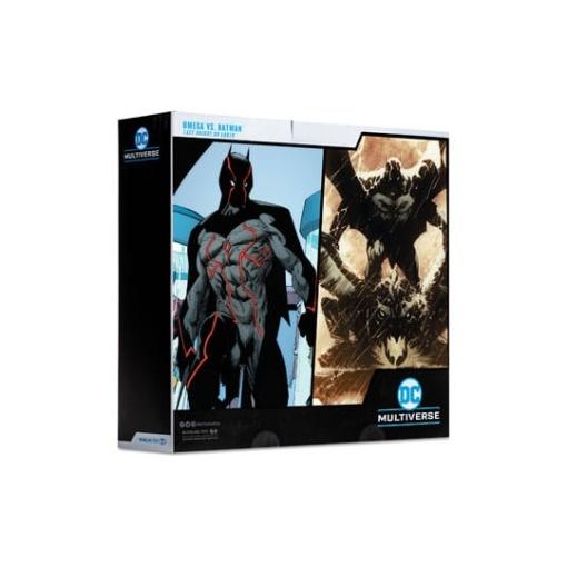 DC Collector Figuras Paquete de 6 Omega (Unmasked) & Batman (Bloody)(Gold Label) 18 cm - Embalaje dañado