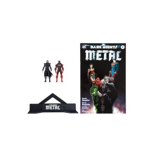 DC Direct Gaming Figuras & Cómic Batman Who Laughs & Red Death (Dark Nights Metal #1) 8 cm