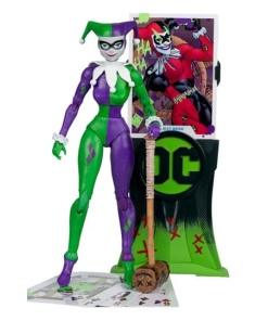 DC Multiverse Figura Harley Quinn (DC Classic) Jokerized (Gold Label) 18 cm