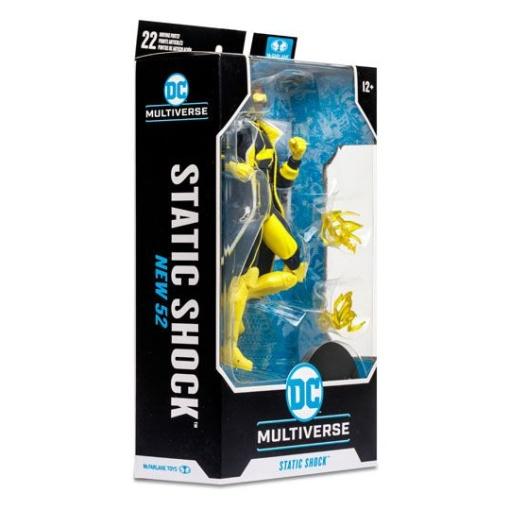 DC Multiverse Figura Static Shock (New 52) 18 cm - Embalaje dañado