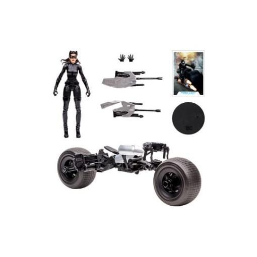 DC Multiverse Vehículo Batpod with Catwoman (The Dark Knight Rises)