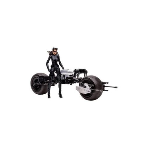 DC Multiverse Vehículo Batpod with Catwoman (The Dark Knight Rises)