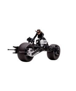 DC Multiverse Vehículo Batpod with Catwoman (The Dark Knight Rises)