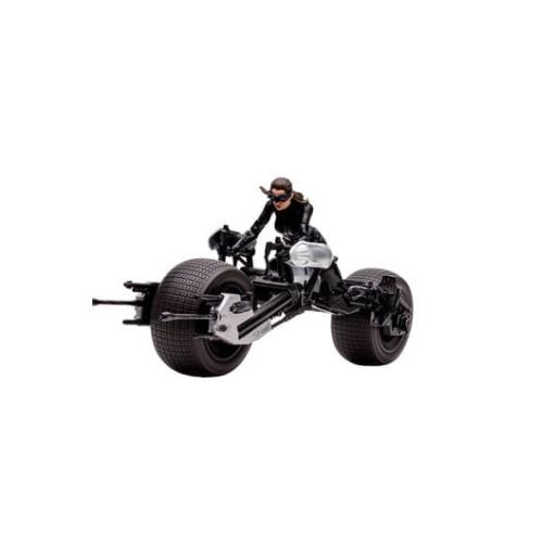 DC Multiverse Vehículo Batpod with Catwoman (The Dark Knight Rises)