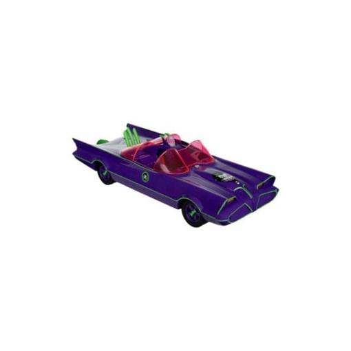 DC Retro Figura y vehículo Batman 66 Batmobil with Joker (Gold Label)