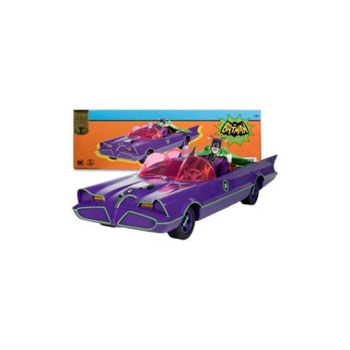 DC Retro Figura y vehículo Batman 66 Batmobil with Joker (Gold Label)