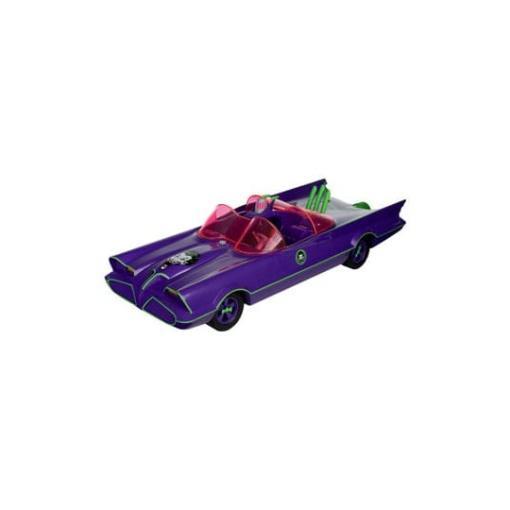 DC Retro Figura y vehículo Batman 66 Batmobil with Joker (Gold Label)