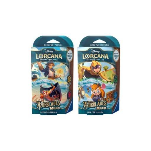 Disney Lorcana TCG Azurblaues Meer Mazos de Inicio Expositor (8) *Edición Alemana*