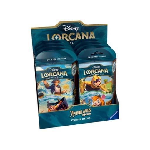 Disney Lorcana TCG Azurblaues Meer Mazos de Inicio Expositor (8) *Edición Alemana*