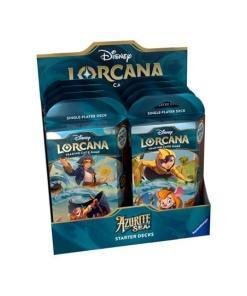 Disney Lorcana TCG Azurite Sea Mazos de Inicio Expositor (8) *Edición Inglés*