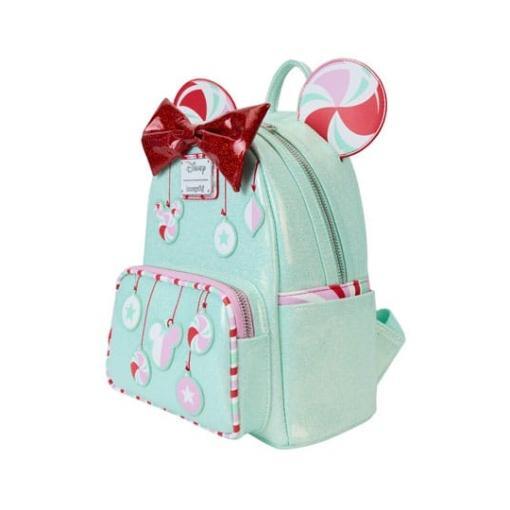 Disney by Loungefly Mochila Mini Minnie Holiday Peppermint Ornaments