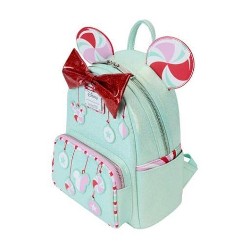 Disney by Loungefly Mochila Mini Minnie Holiday Peppermint Ornaments