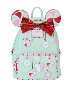 Disney by Loungefly Mochila Mini Minnie Holiday Peppermint Ornaments