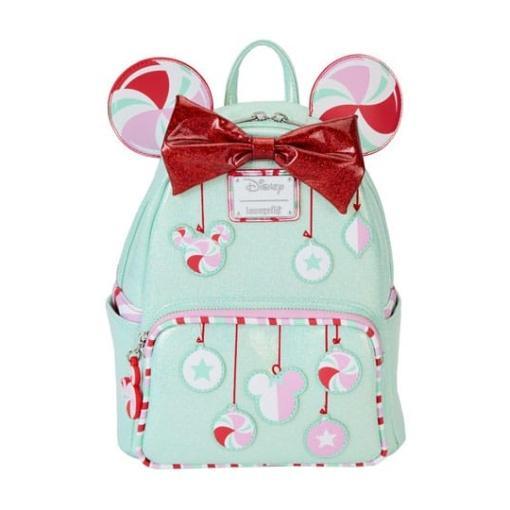 Disney by Loungefly Mochila Mini Minnie Holiday Peppermint Ornaments