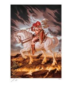 Dynamite Entertainment Litografia Red Sonja: World on Fire 46 x 61 cm - sin marco