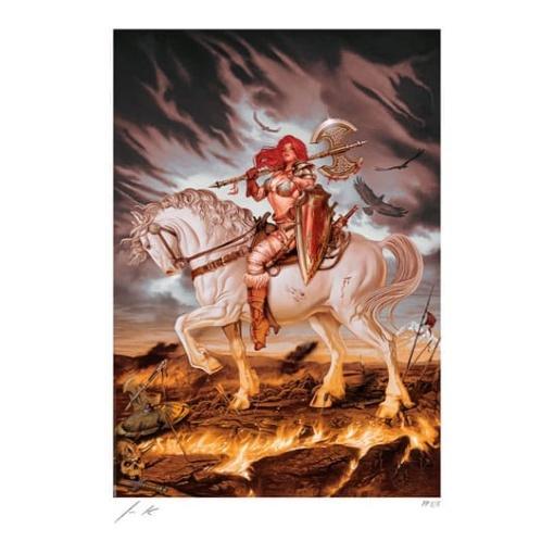 Dynamite Entertainment Litografia Red Sonja: World on Fire 46 x 61 cm - sin marco