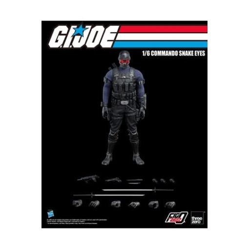 G.I. Joe Figura FigZero 1/6 Commando Snake Eyes 30 cm