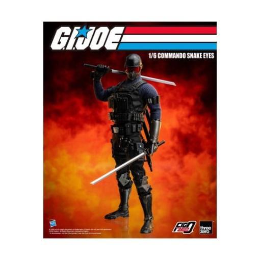 G.I. Joe Figura FigZero 1/6 Commando Snake Eyes 30 cm