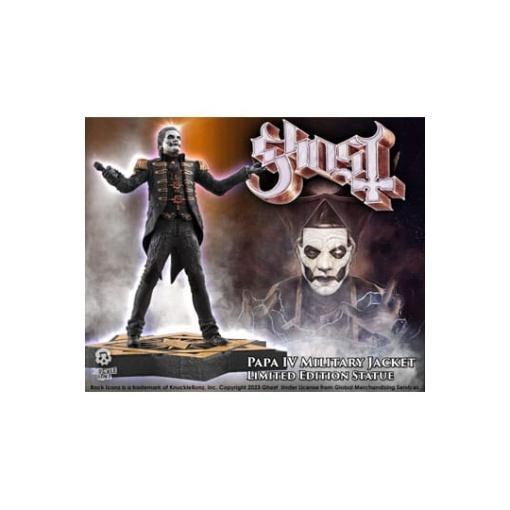 Ghost Estatua Rock Iconz 1/9 Papa Emeritus IV (Military Jacket) 22 cm - Embalaje dañado