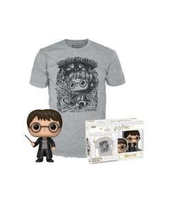 Harry Potter POP! & Tee Set de Minifigura y Camiseta Harry Potter (FL)