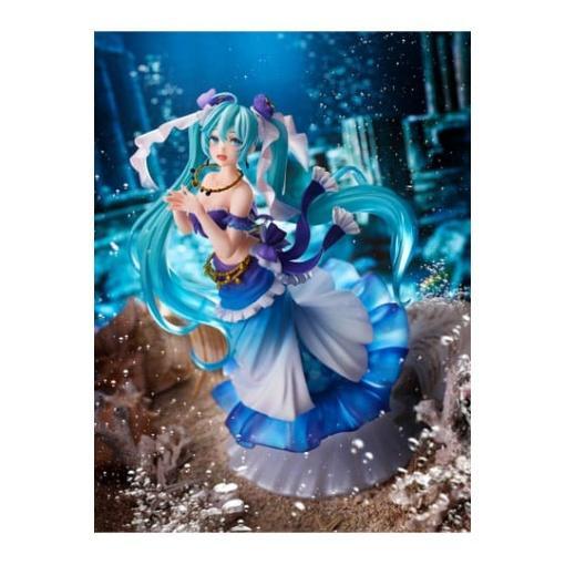 Hatsune Miku AMP Estatua PVC Princess Mermaid Ver. 21 cm - Embalaje dañado