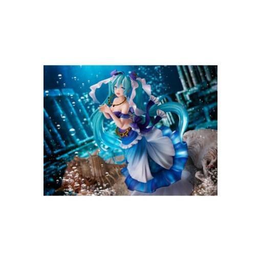 Hatsune Miku AMP Estatua PVC Princess Mermaid Ver. 21 cm - Embalaje dañado