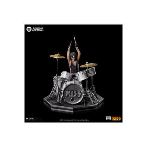 Kiss Estatua Art Scale 1/10 Peter Criss Limited Edtition 22 cm