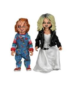 La novia de Chucky Pack de 2 Figuras Clothed Chucky & Tiffany 14 cm - Embalaje dañado