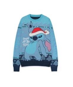 Lilo & Stitch Sweatshirt Christmas Jumper Stitch Blue