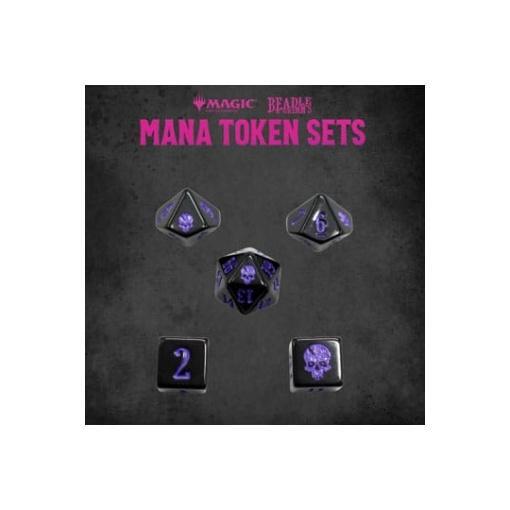 Magic the Gathering Dice and Token Pack Black Mana