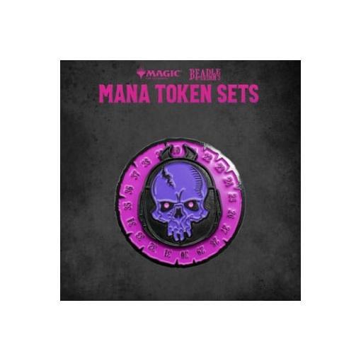 Magic the Gathering Dice and Token Pack Black Mana